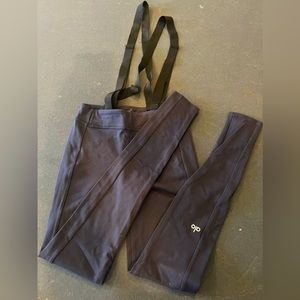 Alo leggings with suspenders